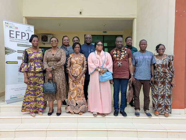 Visite de courtoisie du nouveau Bureau de la Chambre des Notaires du Bénin à l’École  de Formation des Professions Judiciaires